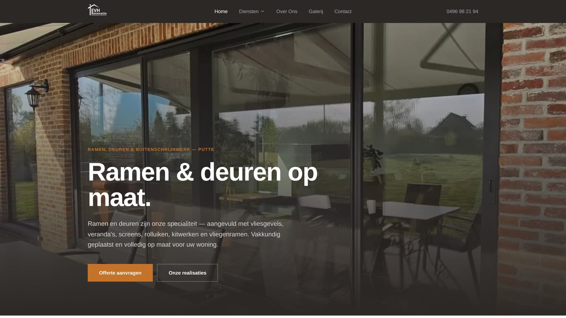 EVH Renovatie — A trade website built to get the phone ringing