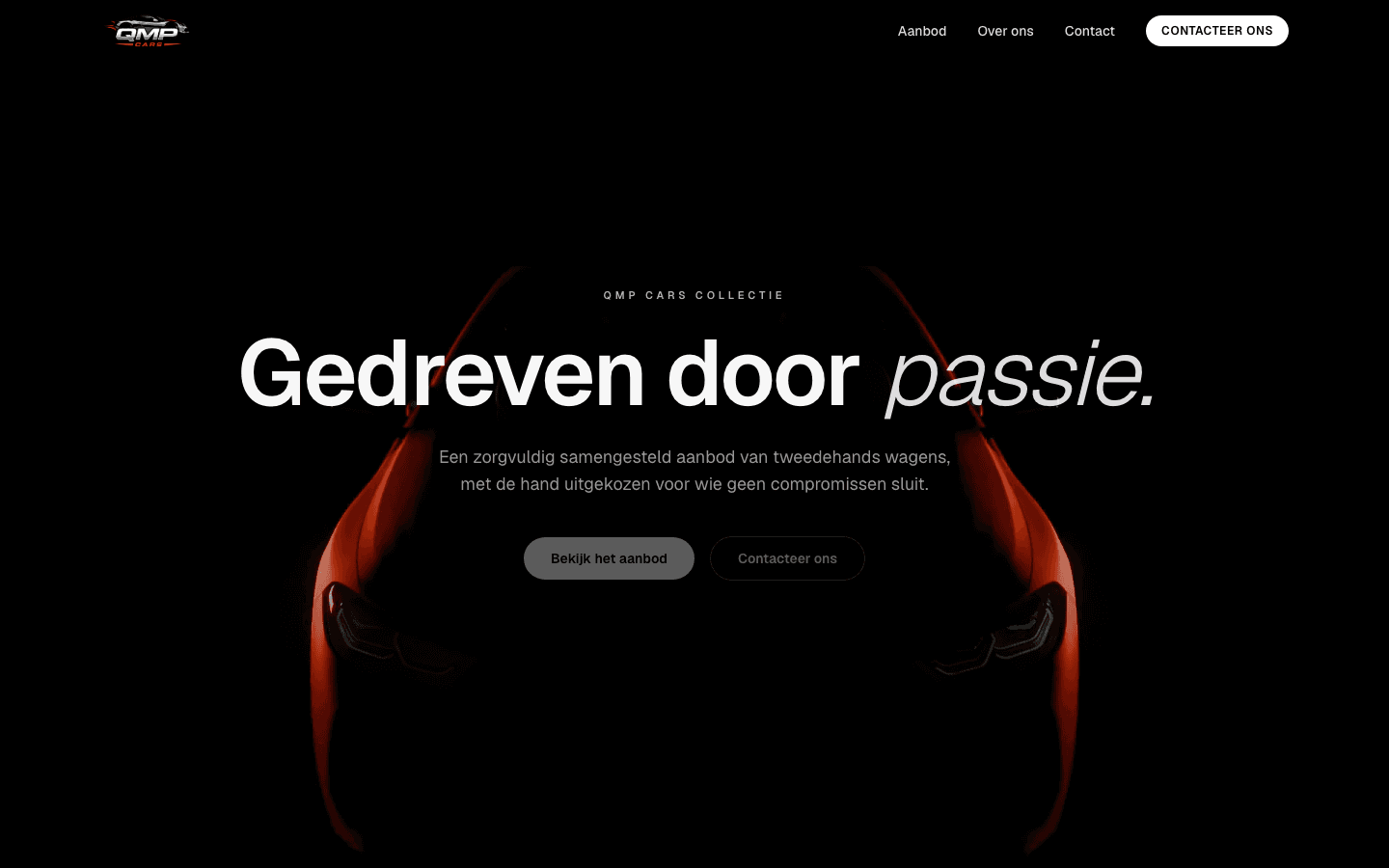 QMP Cars — A dealership storefront with a self-serve admin